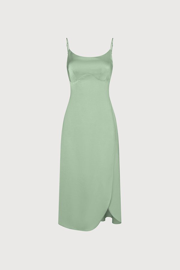 LEONI dress (with slit) - Mint