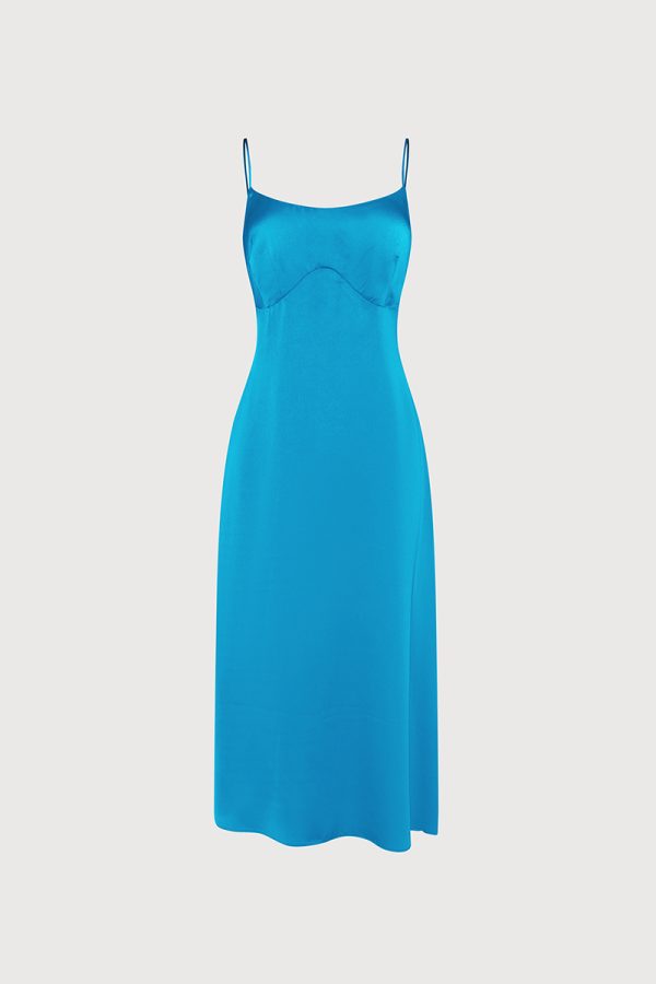 LEONI dress (NO slit) - Cobalt