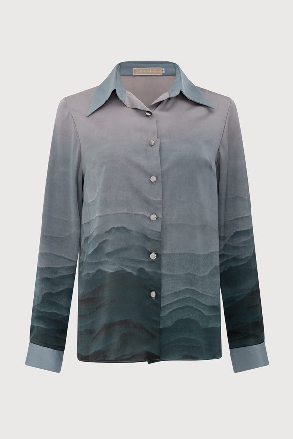 CECILE shirt - Deep sea